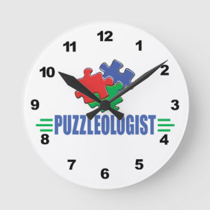 Funny Jigzaag Puzzle Ronde Klok