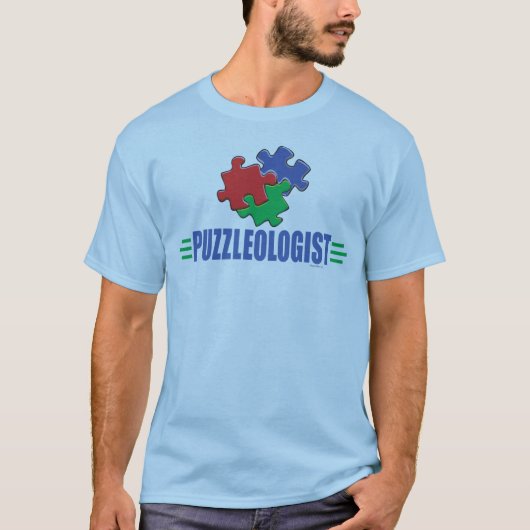 Funny Jigzaag Puzzle T-shirt (Voorkant)