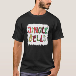 Funny Jingle Bells kerstfamilie Pajama Bleach T-shirt