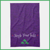 Funny Jingle Bells Kitchen Towel Theedoek