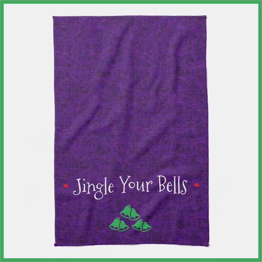 Funny Jingle Bells Kitchen Towel Theedoek
