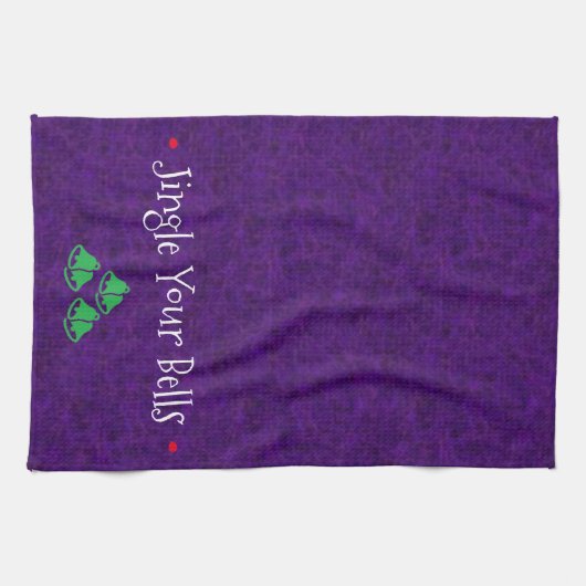 Funny Jingle Bells Kitchen Towel Theedoek (Horizontaal)