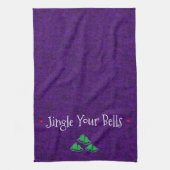 Funny Jingle Bells Kitchen Towel Theedoek (Verticaal)