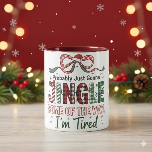 Funny Jingle Christmas 11 oz Coffee Mug Mok