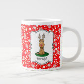 Funny Jingle Deze rode neus rendiertje Grote Koffiekop (Rechts)