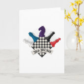 Funny Jiu Jitsu Chess Kaart (Gele Bloem)