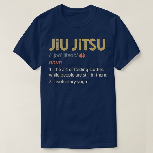 Funny Jiu Jitsu Definition T-shirt (Design voorkant)