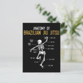 Funny Jiu Jitsu Fighter Anatomy BJJ Training Humor Briefkaart (Staand voorkant)