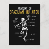 Funny Jiu Jitsu Fighter Anatomy BJJ Training Humor Briefkaart (Voorkant)