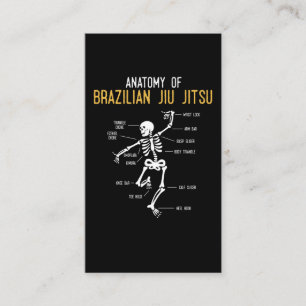 Funny Jiu Jitsu Fighter Anatomy BJJ Training Humor Visitekaartje