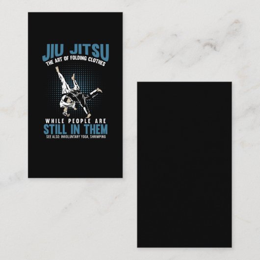 Funny Jiu Jitsu Fighters BJJ Training Humor Visitekaartje (Voorkant / Achterkant)