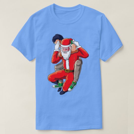 Funny Jiu Jitsu Kerstmis MMA Kerstmis Bjj Christus T-shirt (Design voorkant)