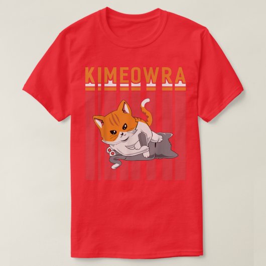Funny Jiu Jitsu Kimura Kimeowra Cat T-shirt (Design voorkant)