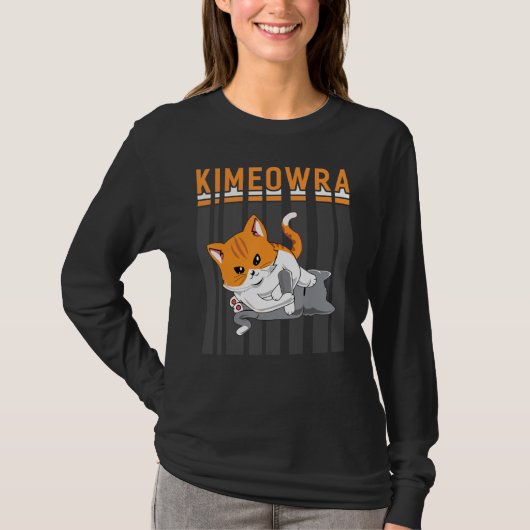 Funny Jiu Jitsu Kimura Kimeowra Cat T-shirt (Voorkant)