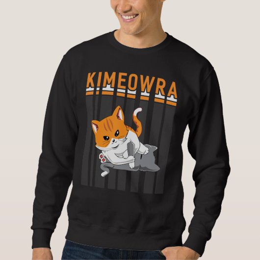 Funny Jiu Jitsu Kimura Kimeowra Cat Trui (Voorkant)
