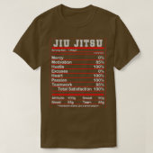 Funny Jiu Jitsu Nutrition Facts Bjj Fighter Essent T-shirt (Design voorkant)