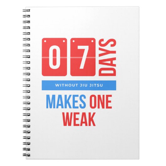Funny jiu jitsu vechtkunsten notitieboek (Voorkant)