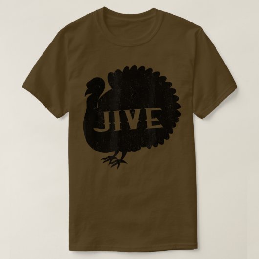 Funny Jive Thanksgiving Turkije Dag Retro Holiday T-shirt (Design voorkant)