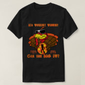 Funny Jive Turkey Face KUNT U DE Thanksgiving VAN  T-shirt (Design voorkant)
