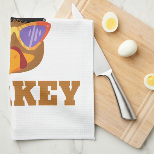 Funny Jive Turkey Kitchen Towel Theedoek (Quarter Fold)