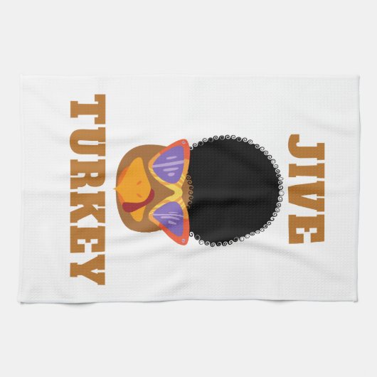 Funny Jive Turkey Kitchen Towel Theedoek (Horizontaal)