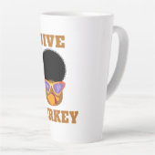 Funny Jive Turkey Latte Mok (Rechterhoek)