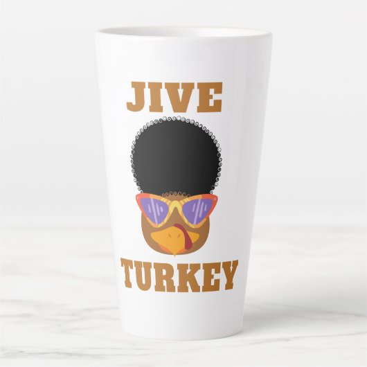 Funny Jive Turkey Latte Mok (Voorkant)