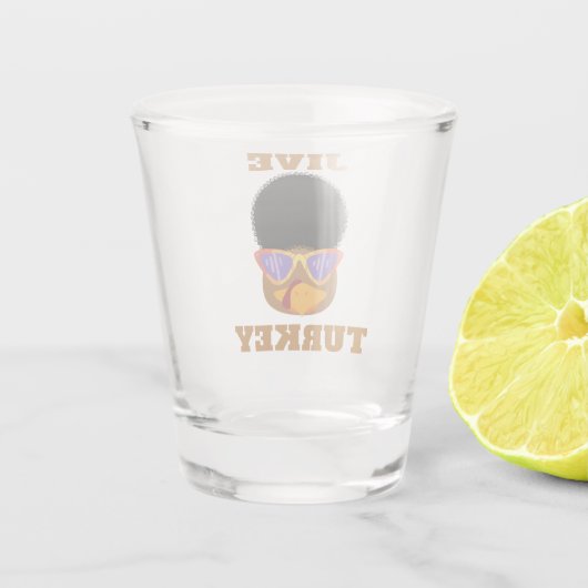 Funny Jive Turkey Shot Glass Shot Glas (Achterkant)