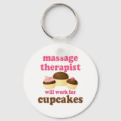 Funny Job Chocolate Massage Therapist Sleutelhanger (Voorkant)
