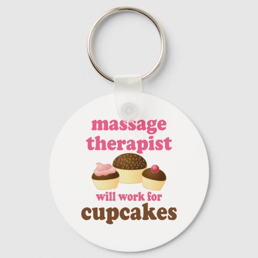 Funny Job Chocolate Massage Therapist Sleutelhanger (Voorkant)
