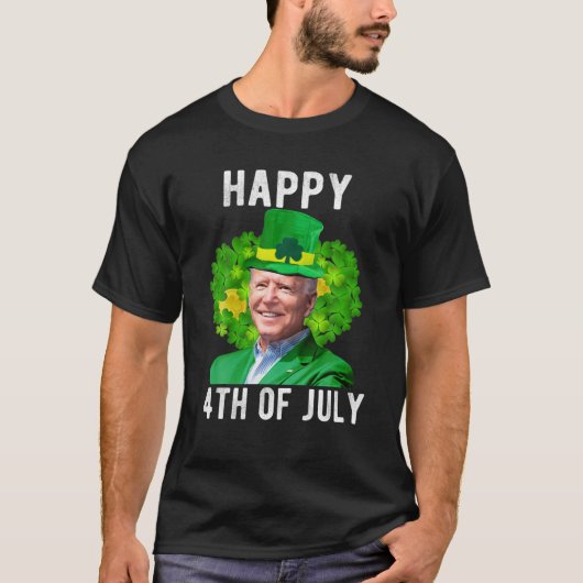 Funny Joe Bi.Den Happy St. Patrick's Day 4e van Ju T-shirt (Voorkant)