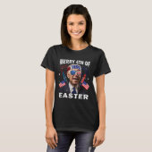 Funny Joe Biden 4 juli Shirt Merry 4th of Eas (Voorkant volledig)