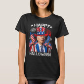 Funny Joe Biden 4th of juli Shirt Happy Halloween (Voorkant)