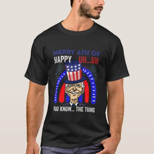Funny Joe Biden 4Th Of July Independence Day Ameri T-shirt (Voorkant)