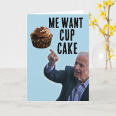 FUNNY JOE BIDEN BIRTHDAY CUPCAKE CARDS KAART (Gele Bloem)