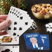 Funny Joe Biden cartoon en humoristische politiek Pokerkaarten (Insitu)