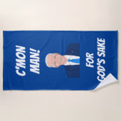 Funny Joe Biden-cartoon en standaard citaat Strandlaken (Voorkant)