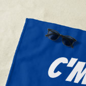 Funny Joe Biden-cartoon en standaard citaat Strandlaken (In situ)