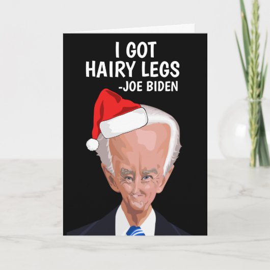 FUNNY JOE BIDEN CHRISTMAS WENSKAART FEESTDAGEN KAART (Voorkant)