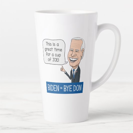 Funny Joe Biden Cup van Joe Latte Mok (Rechts)