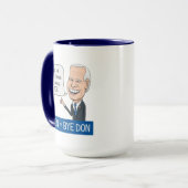 Funny Joe Biden Cup van Joe Mok (Voorkant links)