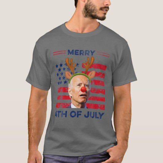 Funny Joe Biden danste op 4 juli T-shirt (Voorkant)