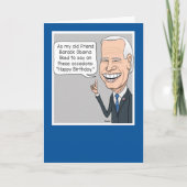 Funny Joe Biden en zijn vriend Obama Birthday Kaart (Voorkant)