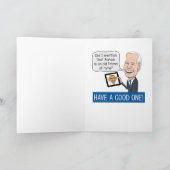 Funny Joe Biden en zijn vriend Obama Birthday Kaart (Binnen)