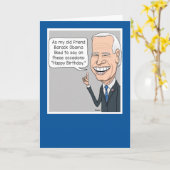 Funny Joe Biden en zijn vriend Obama Birthday Kaart (Gele Bloem)