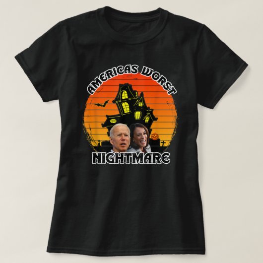 Funny Joe Biden Halloween Kamala Harris Americas N T-shirt (Design voorkant)