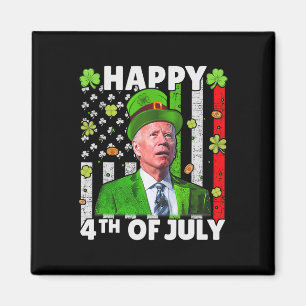 Funny Joe Biden Happy 4 juli verward met St Patr Magneet