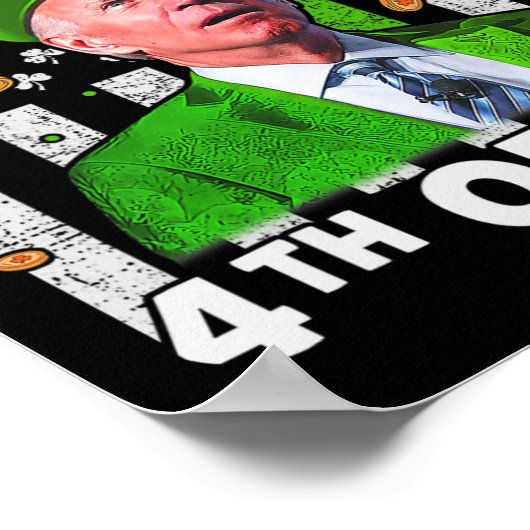 Funny Joe Biden Happy 4 juli verward met St Patr Poster (Hoek)