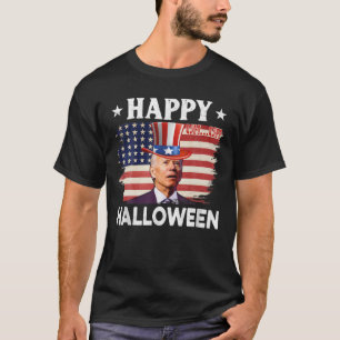 Funny Joe Biden Happy Halloween Biden verward 4e T-shirt