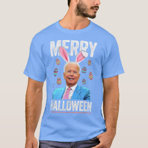 Funny Joe Biden Happy Halloween verward paasdoa T-shirt